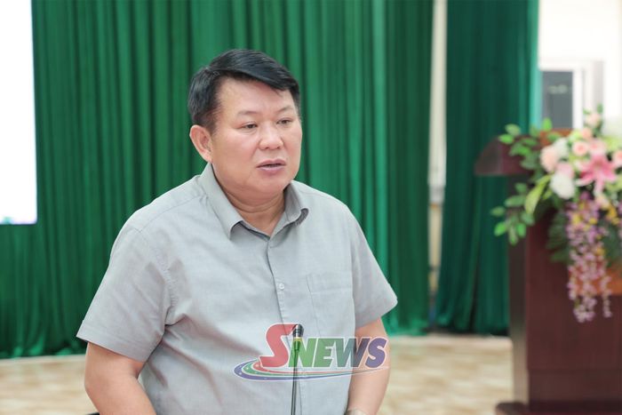 Đồng chí Phó Bí thư Thường trực Tỉnh ủy phát biểu tại cuộc làm việc.