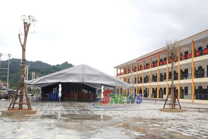 Khu vực tổ chức lễ khánh thành.