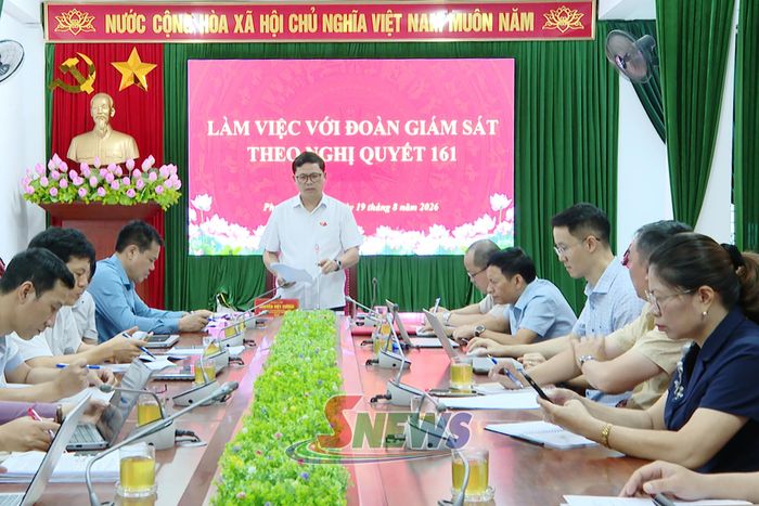 Đoàn giám sát làm việc với phường Tô Hiệu