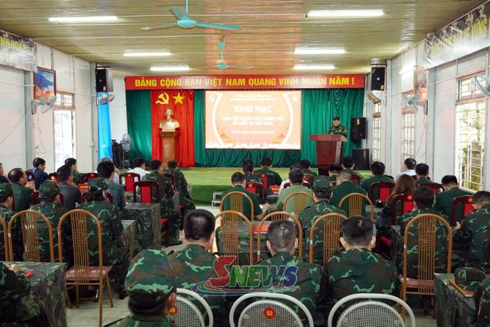 Cuộc diễn tập chiến đấu trong khu vực phòng thủ xã Suối Tọ năm 2026.
