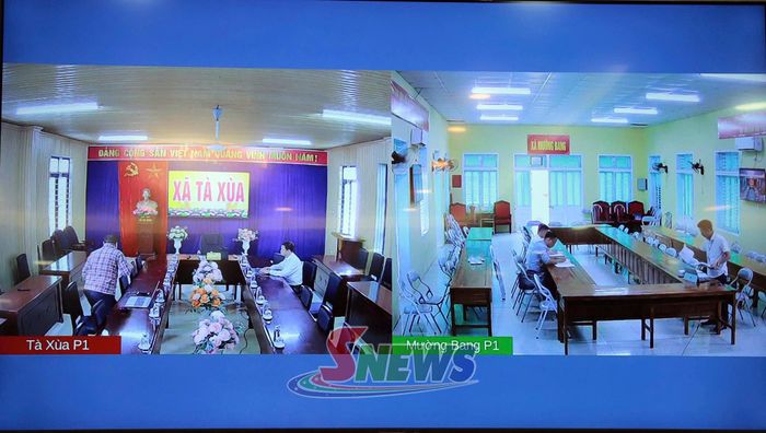 Cuộc làm việc được trực tuyến đến các xã.