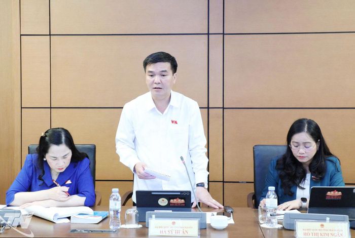 Đại biểu Hà Sỹ Huân, Phó Trưởng Đoàn ĐBQH chuyên trách tỉnh Thái Nguyên.