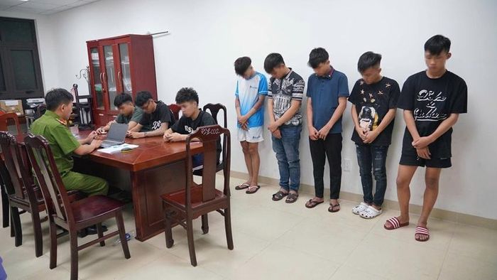 Công an thành phố triệu tập, lấy lời khai các đối tượng.
