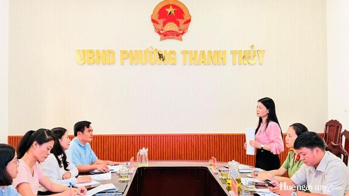 Đoàn giám sát do Hội LHPN thành phố chủ trì giám sát việc thực hiện chính sách, pháp luật về bình đẳng giới năm 2026 tại phường Thanh Thủy.