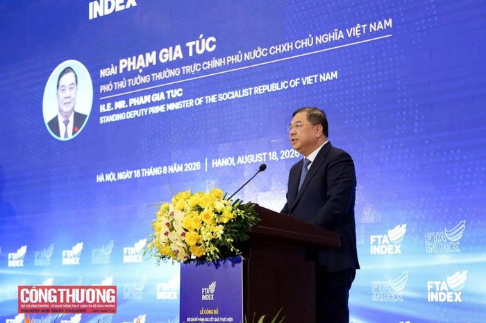 Phó Thủ tướng Thường trực Phạm Gia Túc phát biểu chỉ đạo tại buổi lễ.