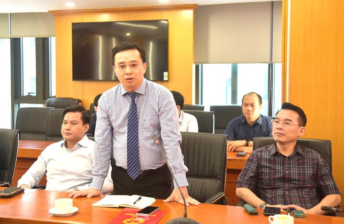 Ông Nguyễn Tuấn Ngọc Tú phát biểu nhận nhiệm vụ tại lễ công bố quyết định.