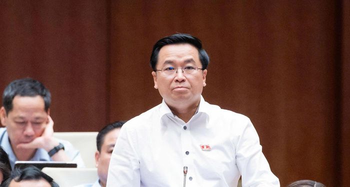 Đại biểu Bùi Xuân Hải (đoàn TP Hải Phòng). Ảnh: Media Quốc hội.