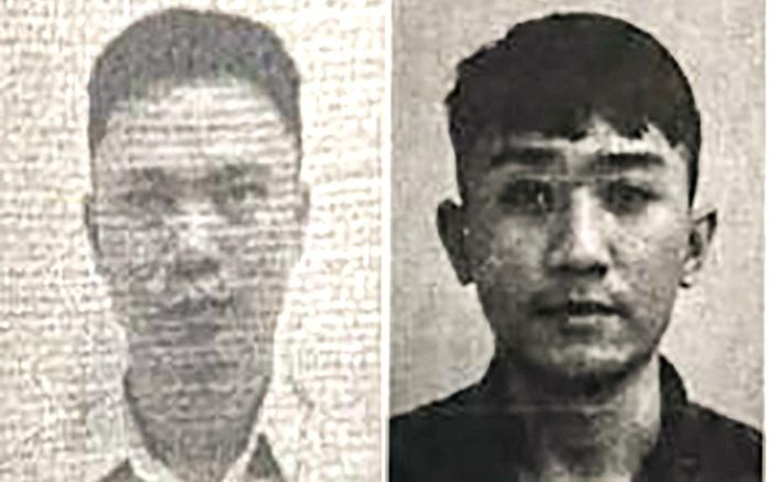 Phạm Trung Đông (trái) và Đào Văn Đức. (Ảnh: Công an Khánh Hòa).
