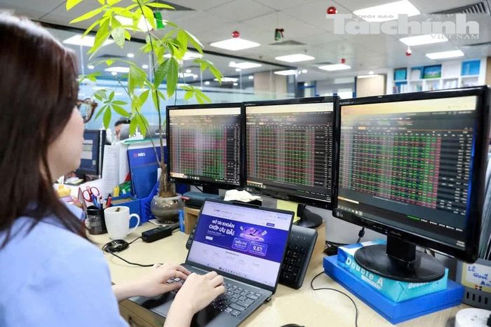 Dù VN-Index đóng cửa giảm điểm, động lượng điều chỉnh chưa lớn khi biên độ giảm tương đối hẹp và thanh khoản ở mức thấp. Ảnh: Đức Thanh