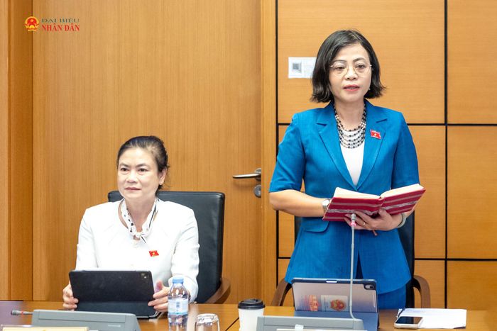 ĐBQH Nguyễn Thanh Cầm (Đồng Tháp) phát biểu. Ảnh: Mạnh Hưng