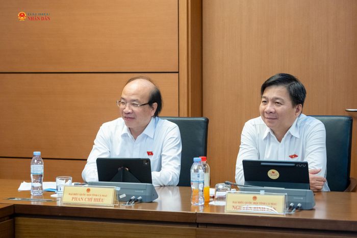 Các đại biểu tham dự phiên thảo luận Tổ 8