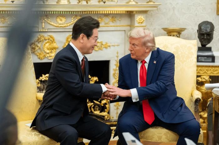 Trong chuyến thăm Mỹ vào tháng 8 năm ngoái, Tổng thống Lee Jae Myung đã kêu gọi nhà lãnh đạo Mỹ mở ra “con đường mới” cho tiến trình hòa giải với Triều Tiên. Ảnh: Nhà Trắng