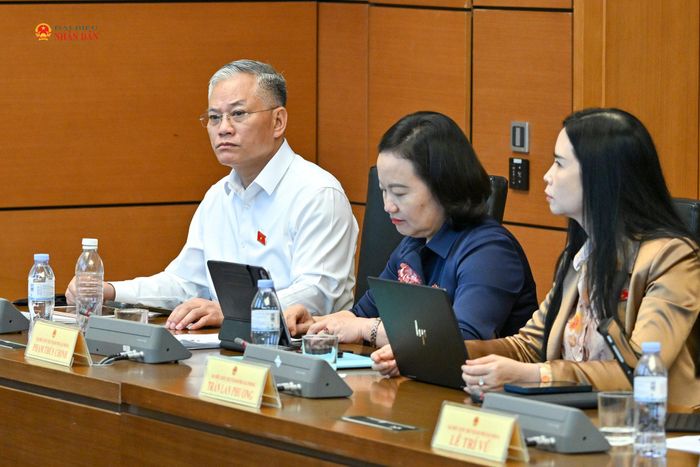 Các ĐBQH dự thảo luận Tổ 11 (TP. Hải Phòng - Quảng Ngãi)
