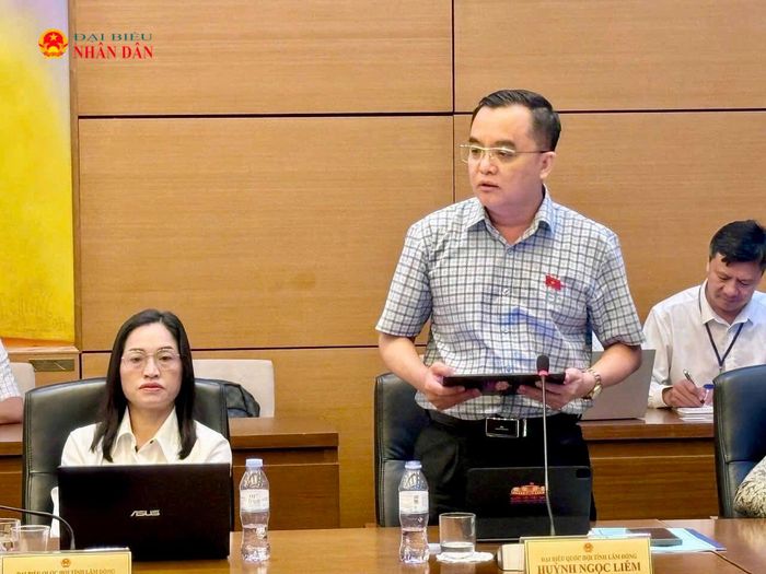 ĐBQH Huỳnh Ngọc Liêm (Lâm Đồng) phát biểu