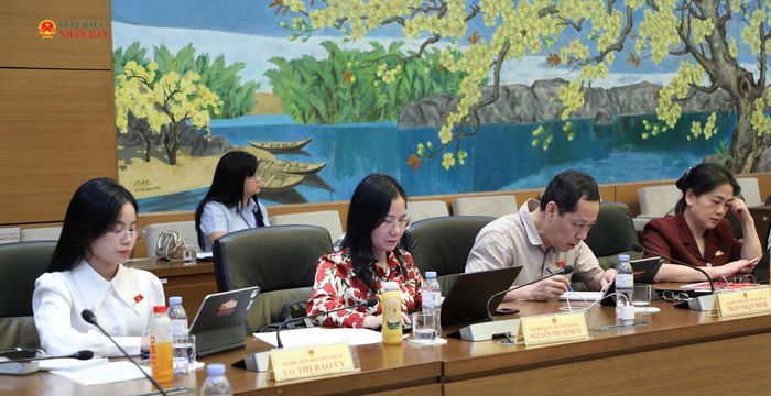 Các ĐBQH tham dự thảo luận tổ