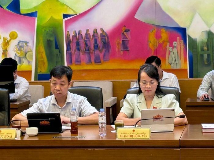 Các ĐBQH tỉnh Lâm Đồng dự phiên thảo luận tại tổ