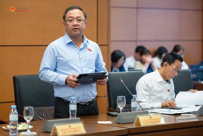ĐBQH Nguyễn Thành Trung (TP. Hồ Chí Minh) phát biểu