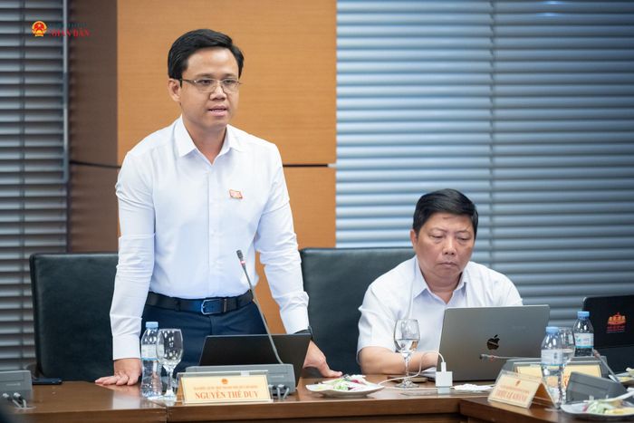 ĐBQH Nguyễn Thế Duy (TP. Hồ Chí Minh) phát biểu
