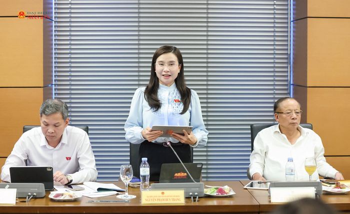 ĐBQH Nguyễn Phạm Duy Trang (TP. Hồ Chí Minh) phát biểu