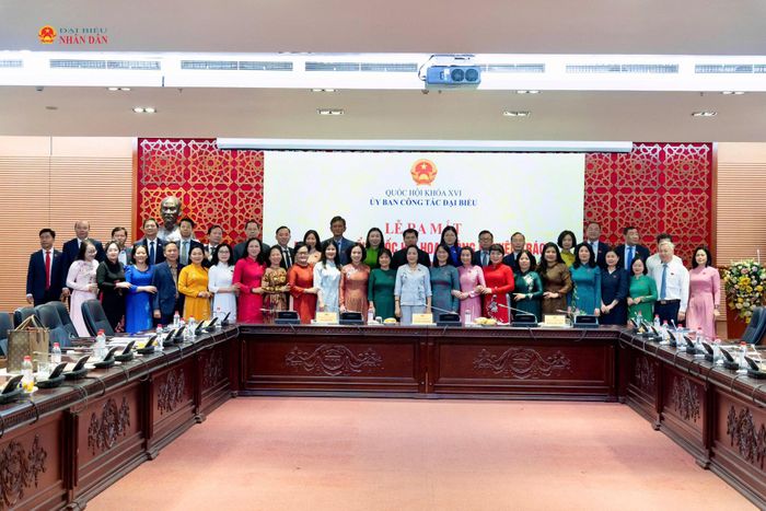 Phó Chủ tịch Quốc hội Nguyễn Thị Thanh chụp ảnh cùng Nhóm ĐBQH hoạt động chuyên trách ở địa phương khóa XVI, nhiệm kỳ 2026 - 2031