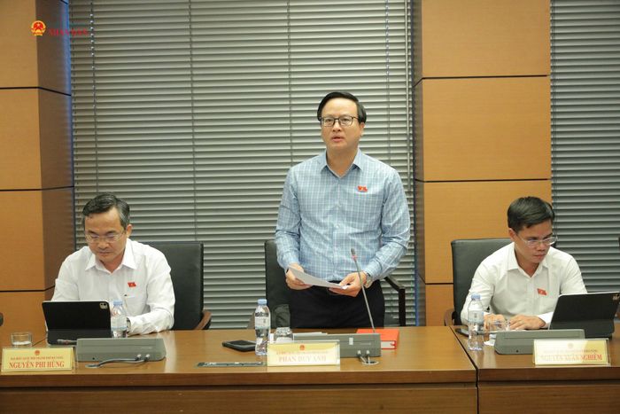 ĐBQH Phan Duy Anh (TP. Đà Nẵng) phát biểu thảo luận tại Tổ 15