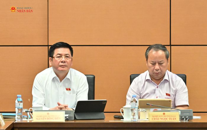 Phó Chủ tịch Quốc hội Nguyễn Hồng Diên dự phiên thảo luận tại Tổ 5