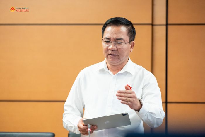 ĐBQH Nguyễn Minh Đức (TP. Hồ Chí Minh) phát biểu thảo luận tại Tổ 2