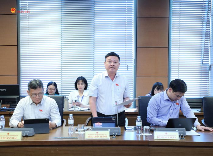 ĐBQH Đặng Doãn Thành (TP. Đồng Nai) phát biểu thảo luận tại Tổ 6