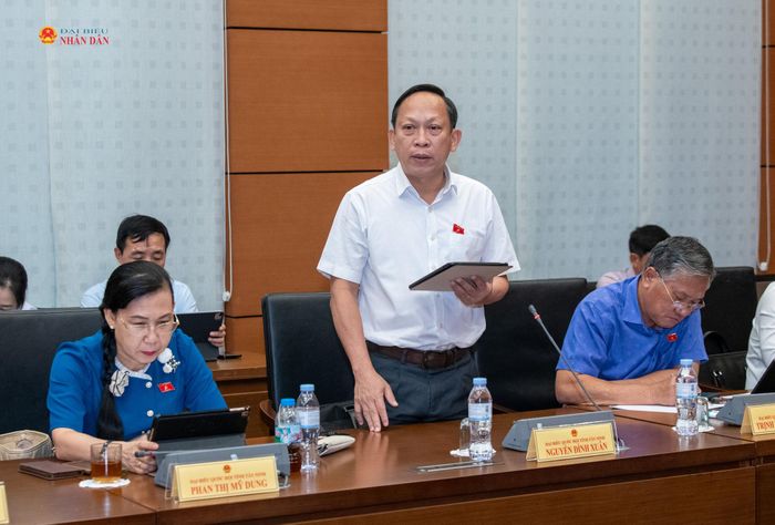ĐBQH Nguyễn Đình Xuân (Tây Ninh) phát biểu thảo luận tại Tổ 3