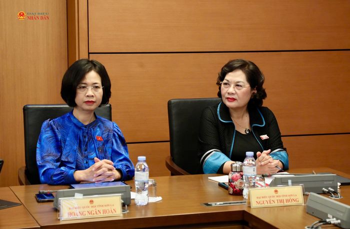 Phó Chủ tịch Quốc hội Nguyễn Thị Hồng dự phiên thảo luận Tổ 10