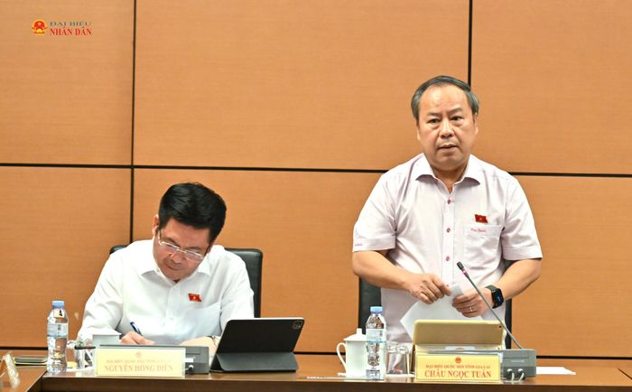 ĐBQH Châu Ngọc Tuấn (Gia Lai) phát biểu thảo luận tại Tổ 5