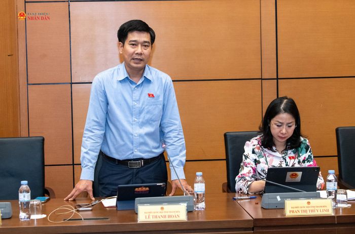 ĐBQH Lê Thanh Hoàn (Thanh Hóa) phát biểu thảo luận tại Tổ 3