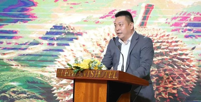 ông Lưu Húc, Giám đốc kinh doanh thị trường nước ngoài, Liên hiệp Hợp tác xã Cung ứng và Tiêu thụ Quảng Tây, đại diện China Coop.