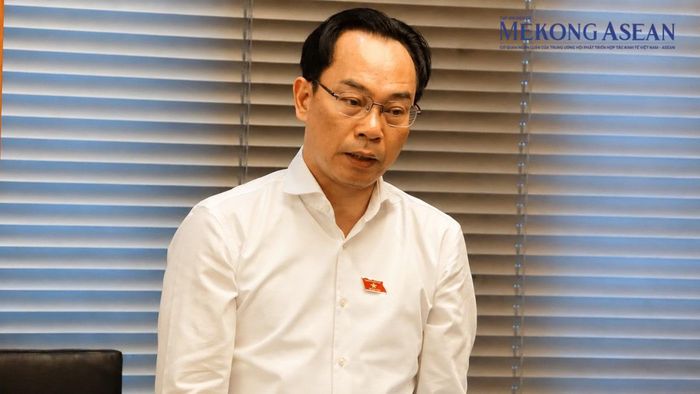 Bộ trưởng Giáo dục và Đào tạo Hoàng Minh Sơn. Ảnh: Đinh Nhung/Mekong ASEAN