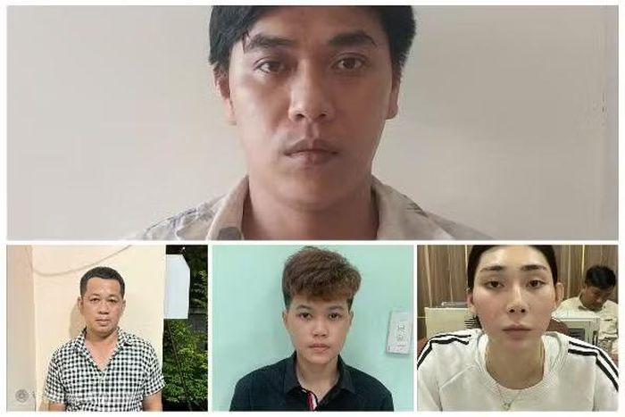 Các đối tượng bị bắt giữ.