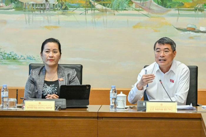 Thủ tướng Chính phủ Lê Minh Hưng tham gia ý kiến tại tổ về việc tích hợp 4 chương trình mục tiêu quốc gia thành 1 chương trình mục tiêu quốc gia.