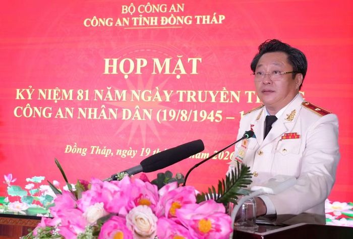 Thiếu tướng Lâm Phước Nguyên, Giám đốc Công an tỉnh Đồng Tháp tiếp thu ý kiến chỉ đạo và hứa quyết tâm.