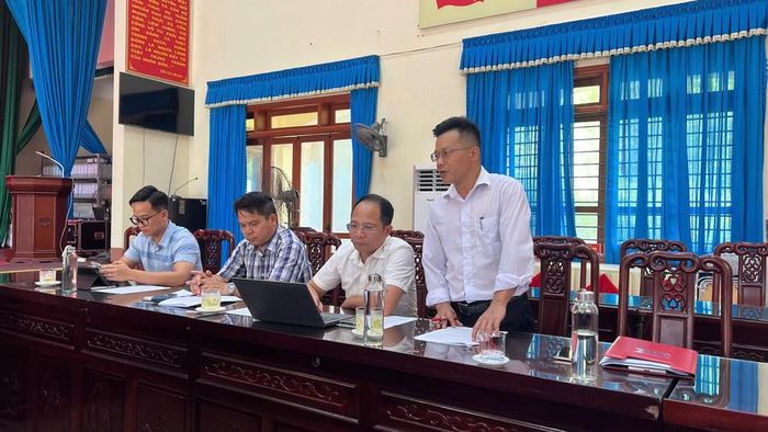 Đại diện Đảng ủy xã Sảng Mộc chia sẻ về công tác CĐS trong công tác Đảng tại địa bàn (Ảnh: Đoan Trang)