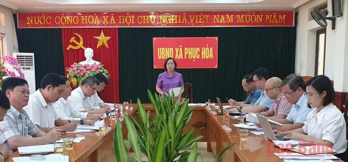 Phó Chủ tịch UBND tỉnh Hà Nhật Lệ phát biểu kết luận buổi làm việc.