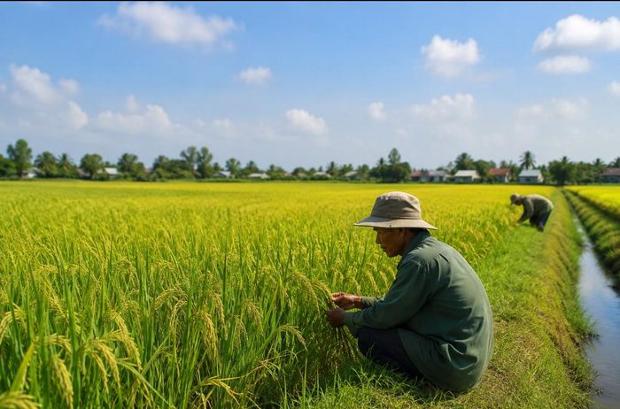  Đến tháng 4/2026, vùng chuyên canh lúa chất lượng cao, phát thải thấp đạt 942.357 ha, trong đó 379.449 ha áp dụng quy trình canh tác bền vững. Ảnh: Nguyễn Sơn 