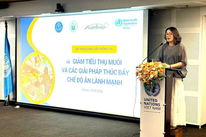 TS Lê Thái Hà, Phó Cục Trưởng Cục Phòng bệnh (Bộ Y tế) phát biểu khai mạc. Ảnh: Mai Hoa