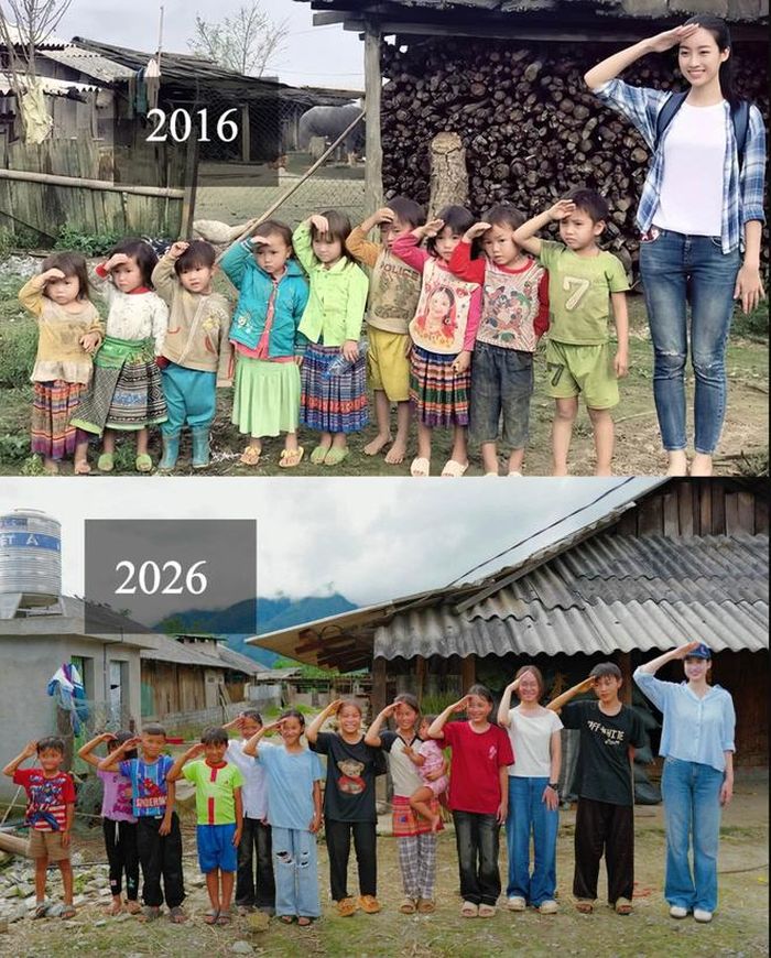 Đỗ Mỹ Linh thăm lại các em nhỏ đồng hành trong dự án "Cõng điện lên bản".