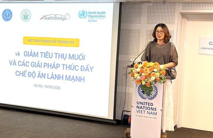 TS.BS Lê Thái Hà, Phó Cục trưởng Cục Phòng bệnh phát biểu.