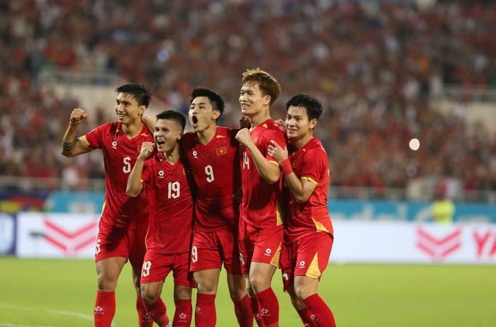 ĐT Việt Nam vào Chung kết, gặp ĐT Thái Lan. Ảnh: VFF.