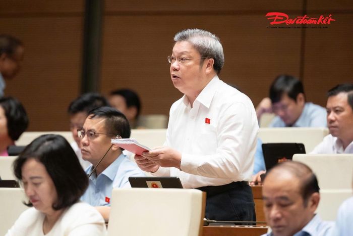 Đại biểu Quốc hội Bùi Văn Dũng phát biểu (Ảnh: Quang Vinh)