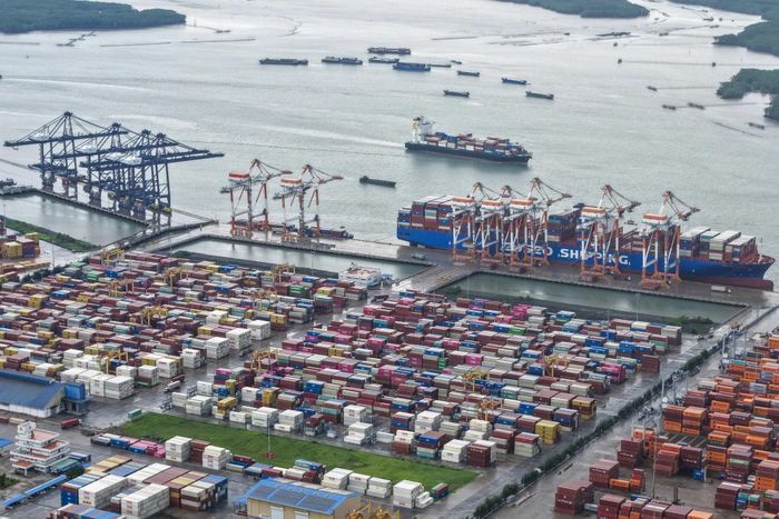 Cụm cảng Cái Mép - Thị Vải là cảng biển nước sâu lớn nhất Việt Nam, đóng vai trò quan trọng trong chuỗi cung ứng toàn cầu. Ảnh: Quỳnh Danh.