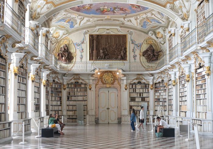  Không gian thư viện Admont Abbey. Ảnh: Đức Huy. 
