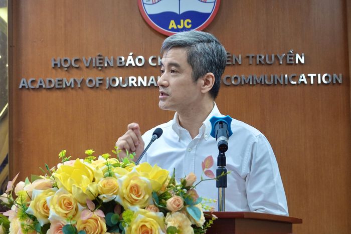 TS Chu Tiến Đạt - Chủ tịch Hội đồng thành viên, Tổng Công ty Truyền thông đa phương tiện VTC, Bộ Văn hóa, Thể thao và Du lịch. Ảnh: Phan Chi.