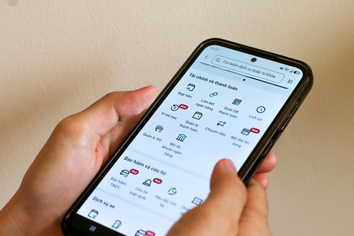  Ứng dụng VETC cung cấp nhiều dịch vụ cho khách hàng. Ảnh: Phúc Hậu. 