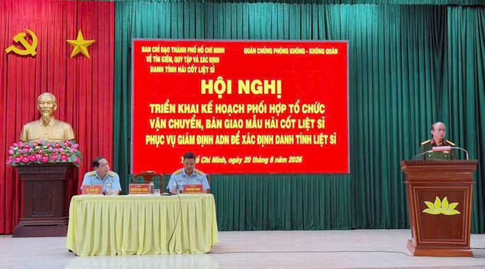 Hội nghị triển khai kế hoạch phối hợp tổ chức vận chuyển, bàn giao mẫu hài cốt liệt sĩ phục vụ giám định ADN để xác định danh tính liệt sĩ